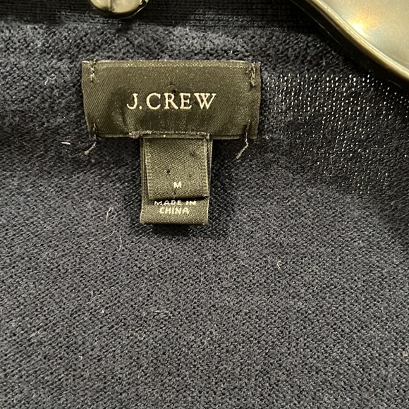 MENS JCREW button down sweater NAVY - Picture 3 of 5